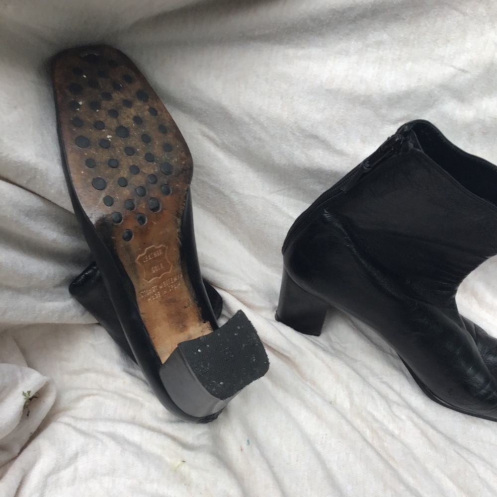 Vintage Stuart Weitzman boots 1990s in leather - Picture 4 of 6